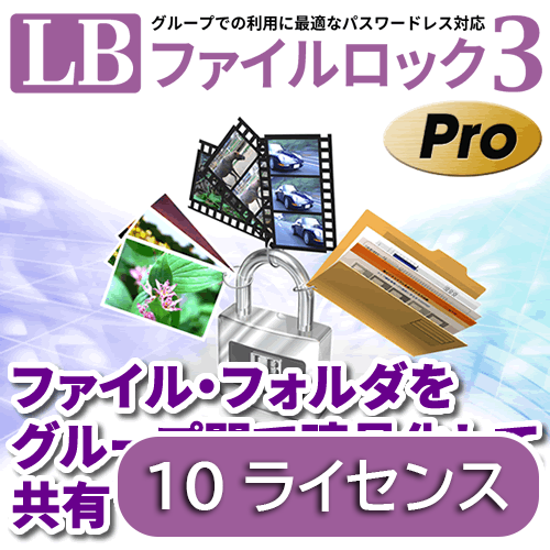 LB ファイルロック3 Pro 10ライセンスパック ダウンロード版